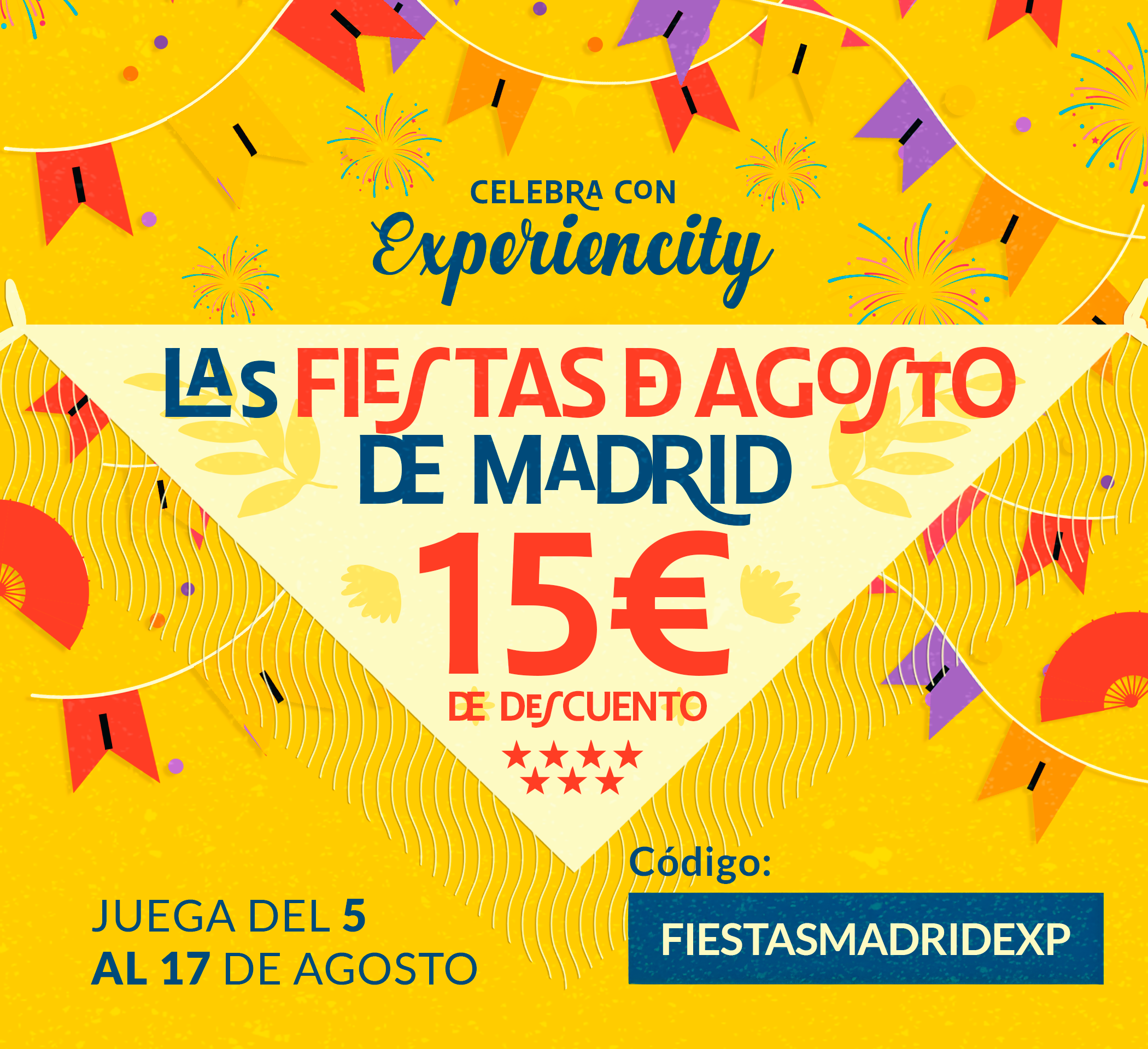 Celebra las fiestas de Madrid con Experiencity - 15€ de descuento