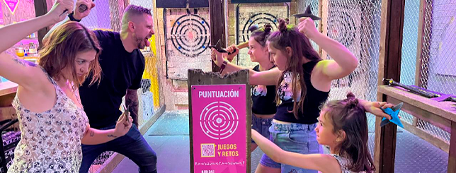 Tiro con hacha para niños en Valencia